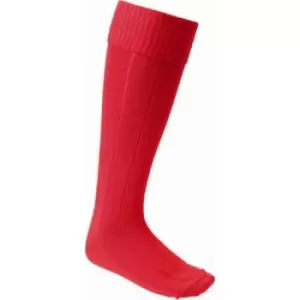 image of Carta Sport Boys Football Socks (3 UK-6 UK) (Red)