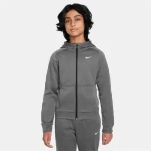 Image of Nike Therma-FIT Big Kids Full-Zip Hoodie - Black