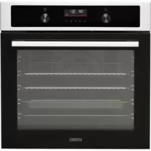 image of Zanussi ZOHNA7XN Built In Electric Single Oven - Stainless Steel / Black - A+ Rated