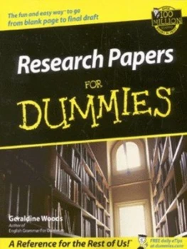 Image of Research Papers for Dummies by Geraldine Woods Paperback
