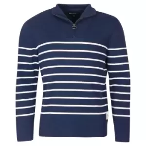 Image of Barbour Mens Harbour Half Zip Navy Large