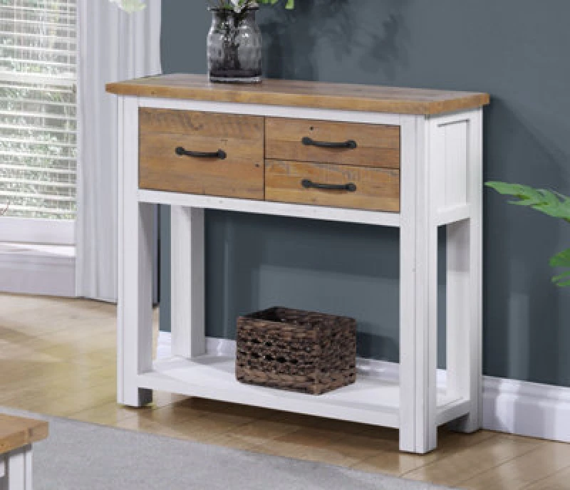 Image of Baumhaus Splash Of White - Small Console Table