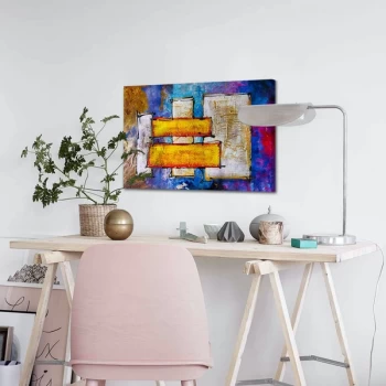 Image of 4570ABSC - 013 Multicolor Decorative Canvas Painting