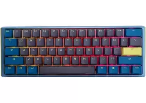 image of Ducky One3 Daybreak Mini keyboard USB UK International Blue, Grey,...