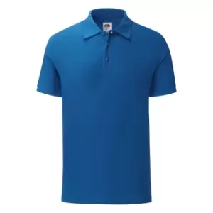 Image of Fruit Of The Loom Mens Tailored Poly/Cotton Piqu Polo Shirt (3XL) (Royal Blue)