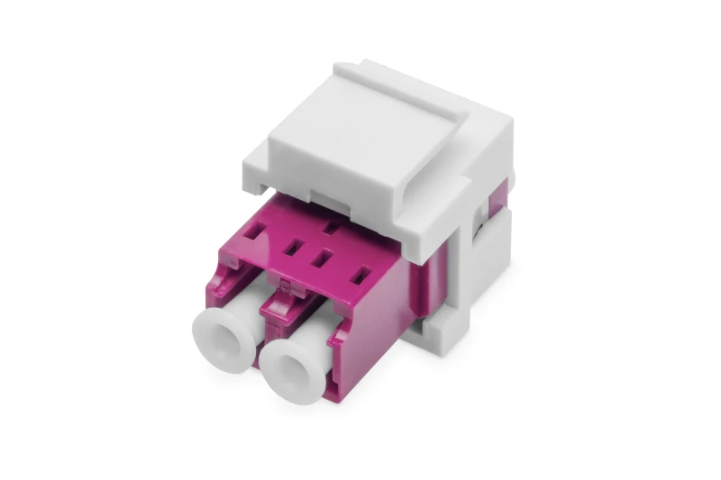 Image of Digitus Fiber optic LC/LC duplex coupler. Multimode-OM4. Keystone modu