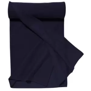 Image of SOLS Plaid Pill Resistant Fleece Blanket (ONE) (French Navy)