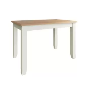 Image of Kettle Interiors Two Tone Oak & White Butterfly Extending 1.2m Dining Table