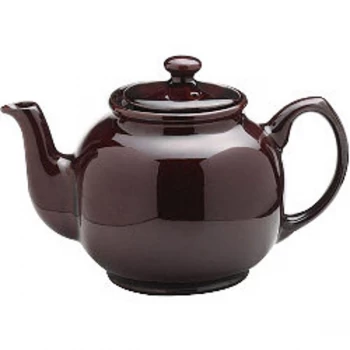 image of Price & Kensington Rockingham Brown Gloss Teapot 500ml (2 Cup)