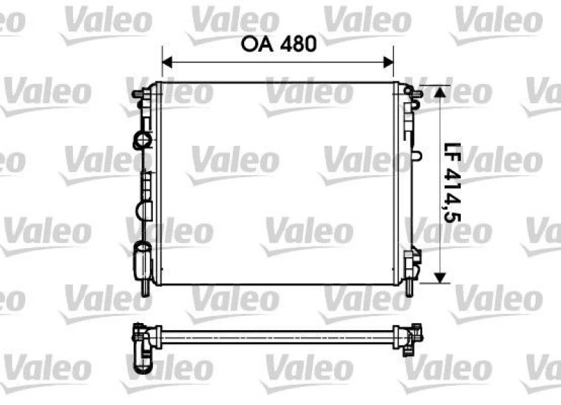 Image of Engine radiator VALEO 732621