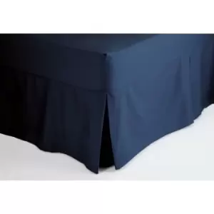 Fitted Sheet Valance Double Navy