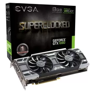 Image of EVGA SuperClocked GeForce GTX1080 8GB GDDR5X Graphics Card