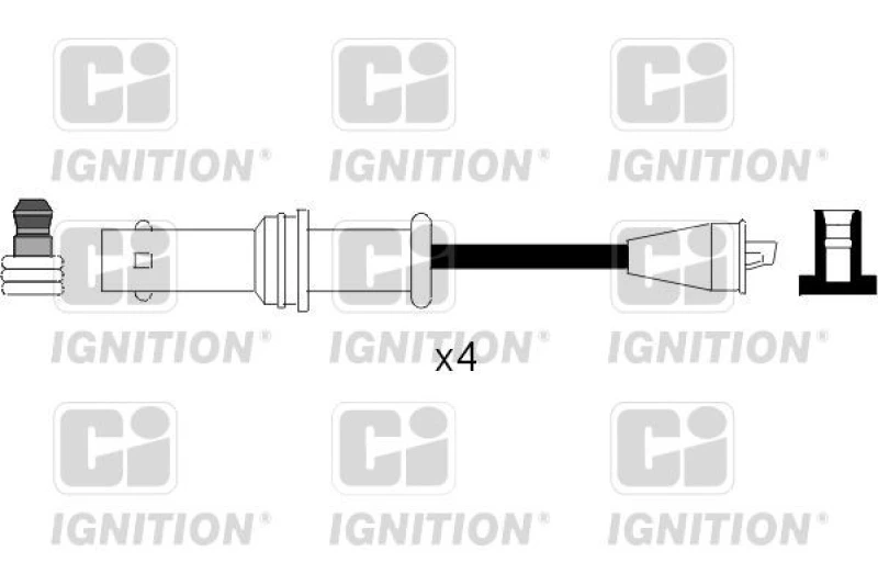 Image of QUINTON HAZELL Ignition lead set QUINTON HAZELL XC812