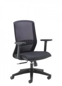 Image of Arista Tekna High Back Executive Mesh Chair Black KF79886