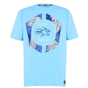 Image of Hot Tuna Crew T Shirt Mens - P.Blue Logo