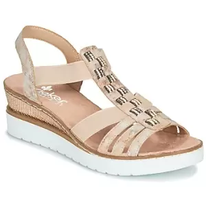 image of Rieker NOCKS womens Sandals in Pink