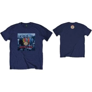 Image of The Beatles - Sgt Pepper Blue Unisex Large T-Shirt - Blue