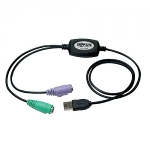 Image of Tripp Lite USB to PS/2 Adapter for Keyboard and Mouse
