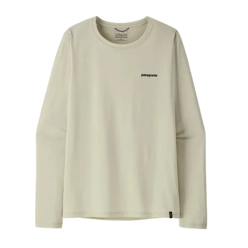 Image of Womens long sleeve T-Shirt Patagonia Cap Cool Daily Blanc Female L
