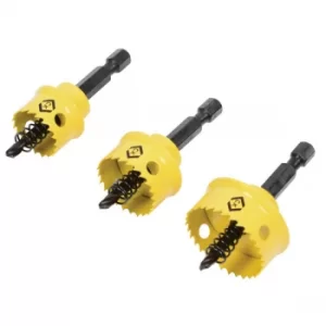 CK Tools T3213 Sheet Steel Holesaw Set Of 3