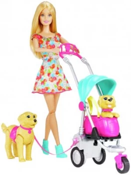 Image of Barbie Strollin Pups