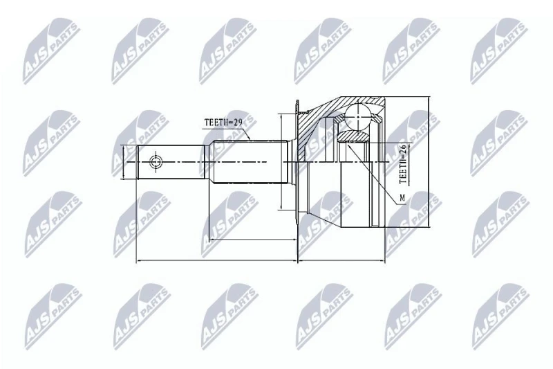 Image of NTY CV joint kit NTY NPZ-NS-085