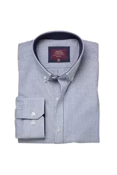 image of Lawrence Oxford Stretch Long-Sleeved Formal Shirt