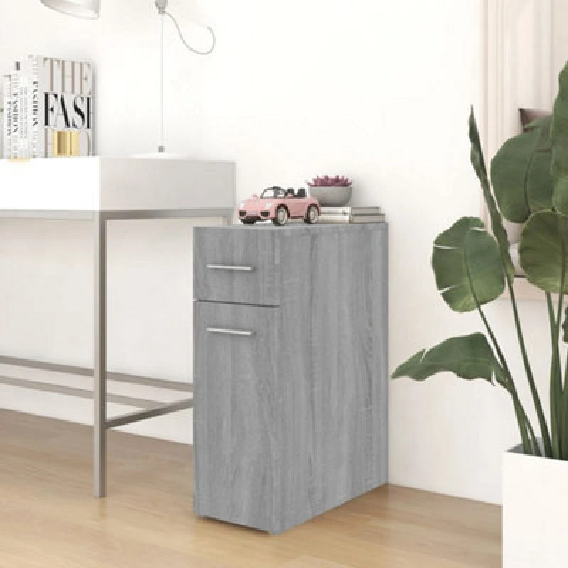 Image of VIDAXL Apothecary Cabinet Grey Sonoma 20x45.5x60cm Engineered Wood Vidaxl 8720286955994