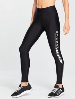 Image of Urban Armor Gear HeatGear Armour Logo Legging Black Size L Women