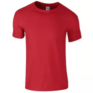 Gildan Mens Short Sleeve Soft-Style T-Shirt (XXL) (Red)