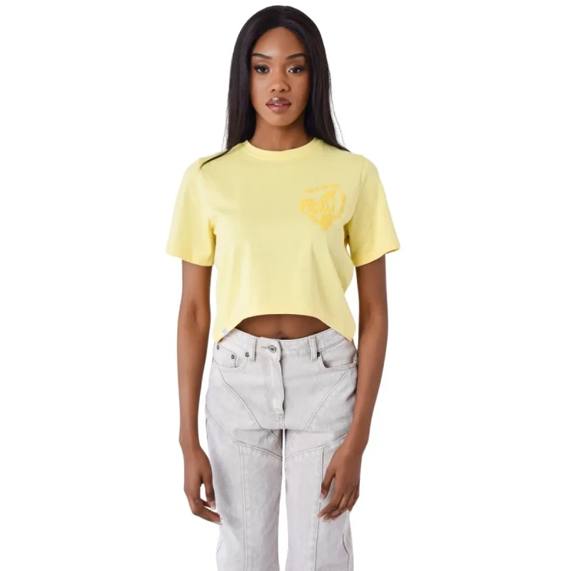 Image of Project X Paris Woman's heart T-Shirt Project X Paris Jaune Female XS