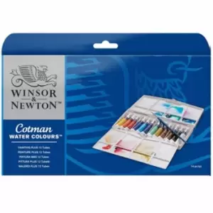 image of Winsor and Newton Cotman Watercolour Tube Painting Plus Set, none