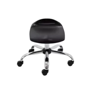 image of TC Office Titan Swivel Junior Stool with Castors 405-475mm, Black