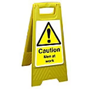 Image of Floor Sign Men At Work Polypropylene 60 x 30 cm