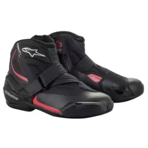 image of Alpinestars SMX-1 R V2 Black Red Shoes 39