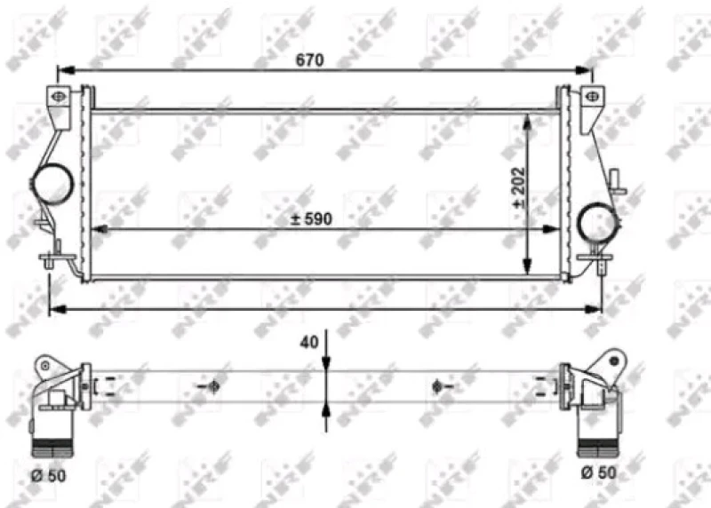 Image of NRF 30910 Intercooler Intercooler,charger (468)
