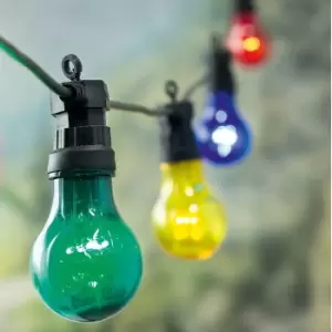 image of Premier Bulb Mains-Powered Multicolour 20 LED Indoor & Outdoor String Lights