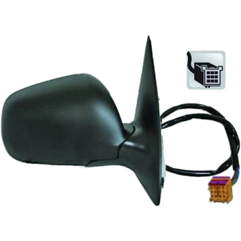 Image of DIEDERICHS 7805424 Wing mirror Right, Convex, primed Outside Mirror (50)