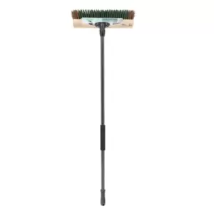 Image of Charles Bentley Charnwood 16" Utility Broom with Scraper