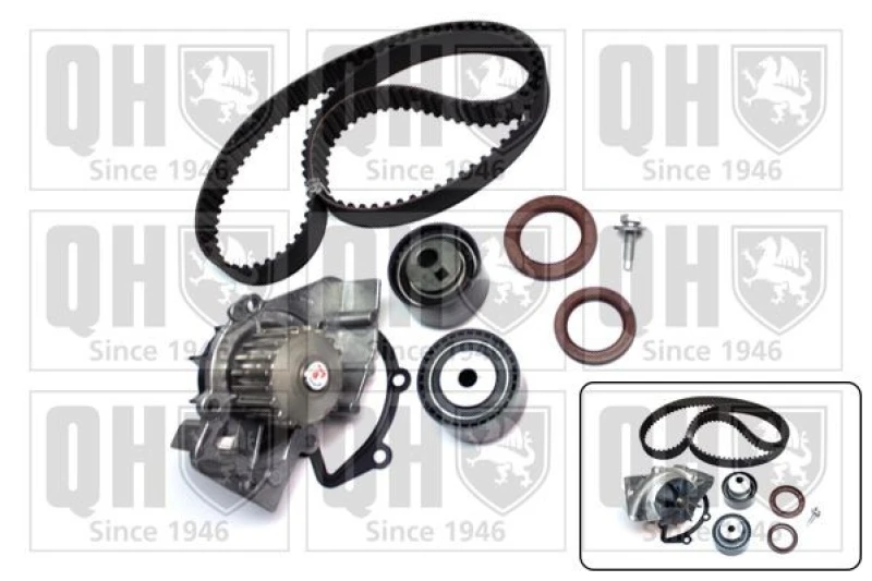 Image of QUINTON HAZELL Water pump and timing belt kit QUINTON HAZELL QBPK2450
