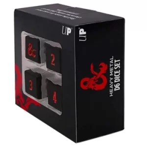 Image of Dungeons and Dragons Heavy Metal D6 4x Dice Set