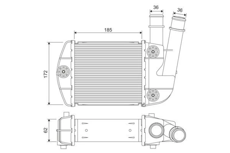 Image of Intercooler VALEO 818310