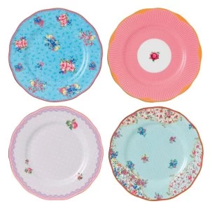 image of Royal Albert Candy mix mixed set of 4 plates