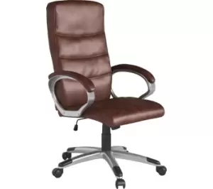 image of ALPHASON Hampton Leather Tilting Executive Chair - Brown