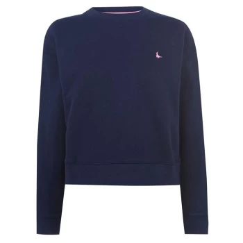 image of Jack Wills Mellor Plain Crew Neck Sweatshirt - Navy