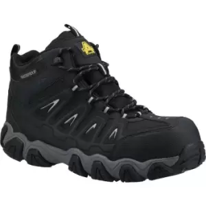 Image of Amblers Mens AS801 Waterproof Leather Safety Boots (11 UK) (Black) - Black