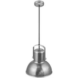 Image of Nordlux Porter Dome Pendant Ceiling Light Galvanized E27