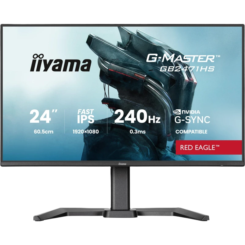 Image of iiyama G-Master Red Eagle GB2471HS-B1 24" 240Hz IPS Gaming Monitor Black unisex One Size