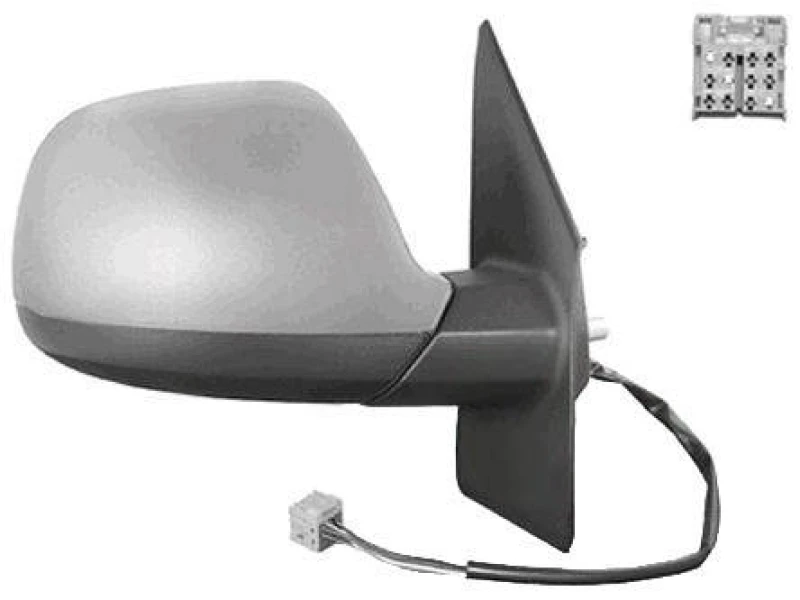 Image of VAN WEZEL 5790818 Wing mirror * HAGUS * Right, without aerial, primed Outside Mirror (50)