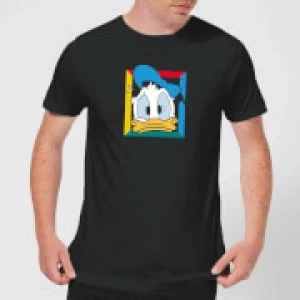 Image of Disney Donald Face Mens T-Shirt - Black